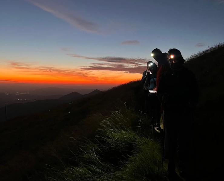 lampada frontale, trekking