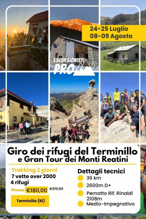 giro dei rifugi del terminillos