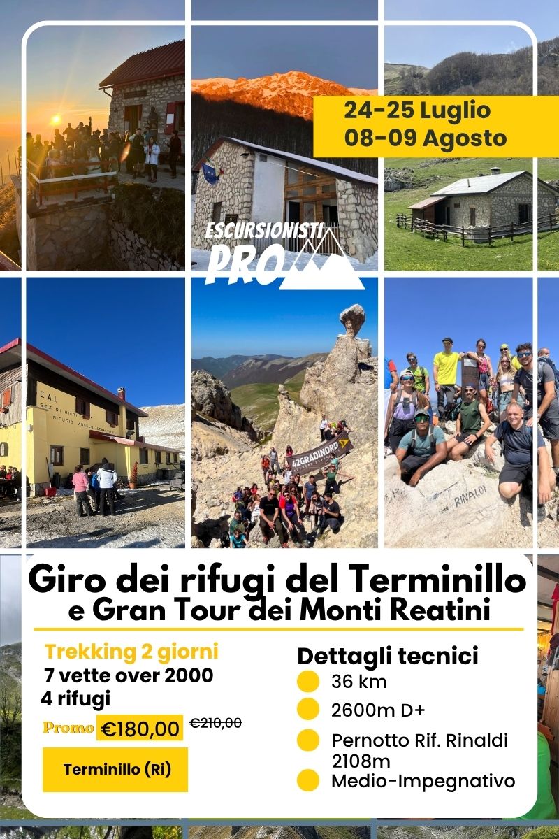 giro dei rifugi del terminillos