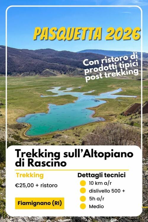 pasquetta 2026 trekking Lazio Abruzzo