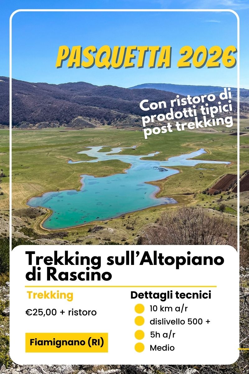 pasquetta 2026 trekking Lazio Abruzzo