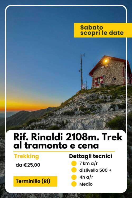 tramonto rifugio rinaldi terminillo